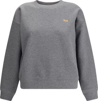 Maison Kitsun&eacute; Grijze Katoenen Sweatshirt