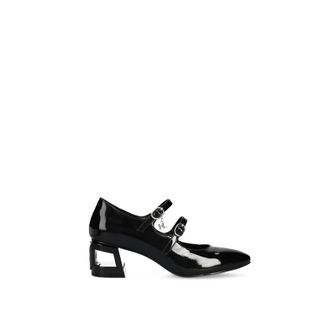 Karl Lagerfeld Pumps, female, Black, Size: 11 US Tetra Heel Double Strap Shoes