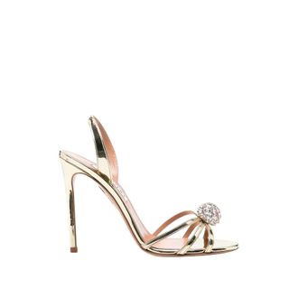 Aquazzura Dames, Schoenen, Geel, Maat: 40 EU Leer