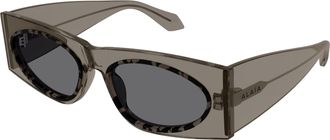 Alaia Aa0085s Oversized Rectangular Sunglasses with Tortoiseshell Pattern