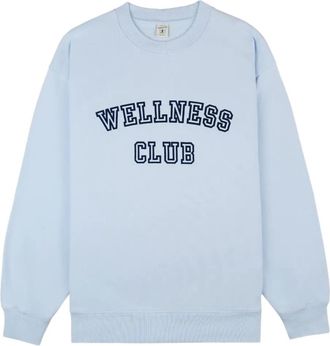 Sporty & Rich Felpa girocollo con stampa - Blu