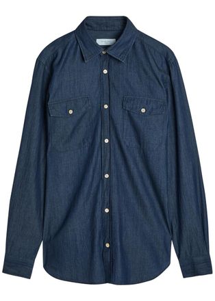 Boglioli Cotton Shirt - Indigo - 42 (C16.5 / XL)