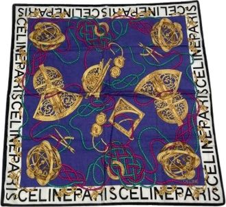 Celine Pre-owned Scarves, female, Multicolor, Size: ONE SIZE Pre-owned Silk Scarf
