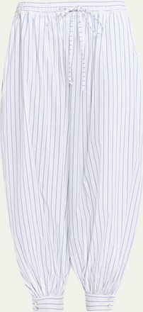 Cinq &agrave; Sept Leo Striped Drawstring Balloon Pants