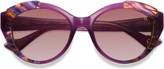 Etnia Barcelona Nila Polarized PUBL Womens Sunglasses Blue Size 54