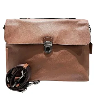 Coach Pre-owned Cross Body Bags, male, Brown, Size: ONE SIZE Pre-owned Beckett Canvas Briefcase