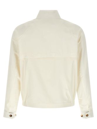 Brunello Cucinelli Mens White Cotton Full-Length Jacket Clothing