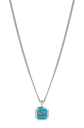 Degs & Sal Venetian Lion Pendant Necklace in Turquoise at Nordstrom