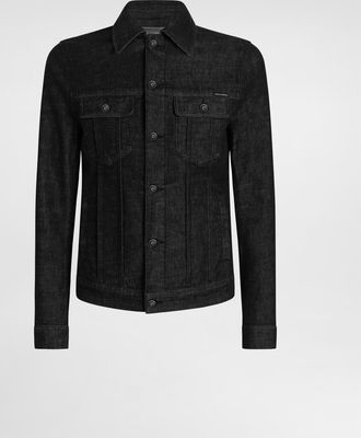 Dolce & Gabbana Denim Jacket - Man Denim Multi-colored 44