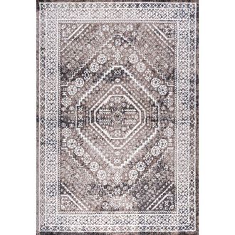 Jonathan Y Designs Boho Cottage Medallion Area Rug in Brown/ivory at Nordstrom, Size 4Ft 0In X 6Ft 0In