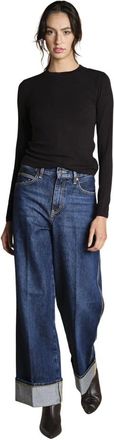 Frame Denim Donna, Top, Nero, S, new
