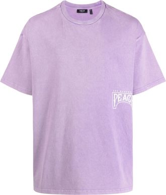 Five CM Peace cotton T-shirt - men - Cotton - L - Purple