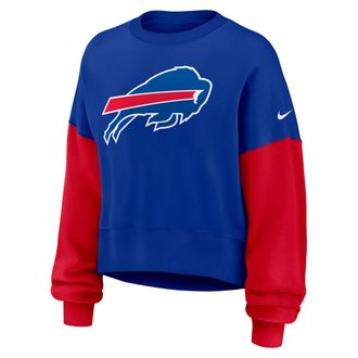 Nike Buffalo Bills Nike Womens NFL Pullover Crew in Blue | 01D7059K81-SD2