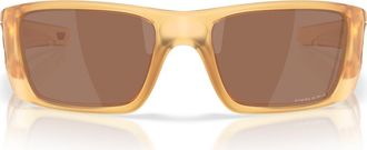 Oakley Fuel Cell 60mm Prizm Rectangular Wrap Sunglasses in Dark Grey at Nordstrom