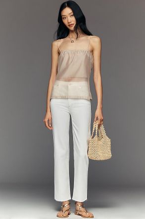 Frame Denim Le Sleek High-Rise Straight Leg Jeans