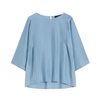 Max Mara Blouses, female, Blue, Size: XS Wkdfastoso Blouse