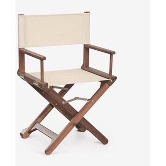 Sklum Pack De 4 Sillas De Director Plegables De Jard&iacute;n En Madera De Acacia Ridley Sklum