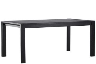 VE DESIGN Massiver ausziehbarer Design Esstisch Slider 170-250 x 95 cm, Eichenholz Schwarz