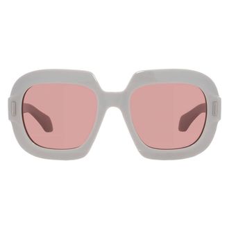 Ferragamo Ferragamo Pink Square Ladies Sunglasses SF2068SE 259 54