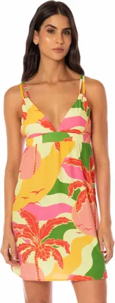 Maaji Potential Short Dress Cover Up In Tropical Breeze