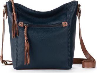 The Sak Ashland Leather Crossbody Bag in Indigo at Nordstrom