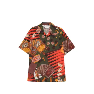 Dr&ocirc;le de Monsieur Casino Patterned Short-sleeve Shirt