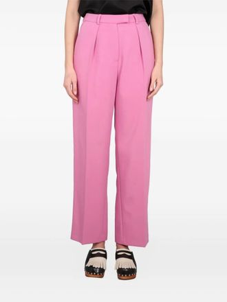 Alysi Pantaloni con pieghe frontali - Rosa
