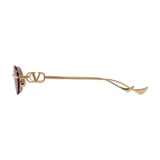 Valentino VG0032S-002 Metal Frame Sunglasses - Gold