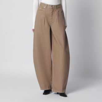 Jacquemus Beige de-N&icirc;mes Ovalo denim pants