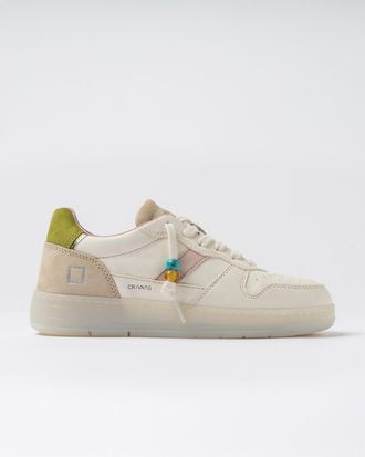 D.A.T.E. court 2.0 vintage calf ivory-kiwi