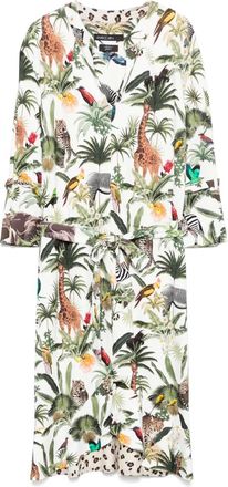 Marc Cain Abito midi con stampa - Bianco