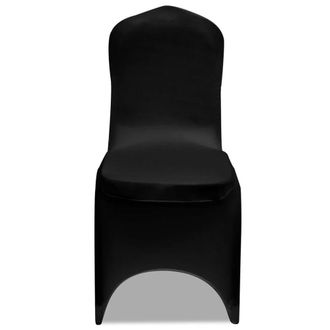Berkfield Home Fabric Chair Cover Stretch Black 18 pcs