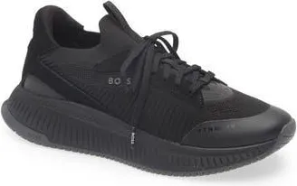 BOSS Evo Runn Sneaker in Black at Nordstrom Rack, Size 10Us / 9Uk