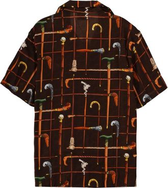 Dr&ocirc;le de Monsieur Viscose All-Over Print Shirt - Multicolor