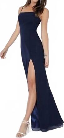 Lulus Womens Feeling Elegant Maxi Dress In Navy