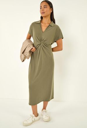 Roman Twist Waist Midi Dress