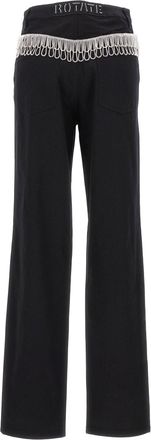 Rotate High-Rise Twill Jeans - Black