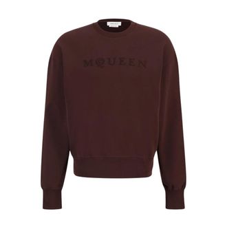 Alexander McQueen Hombre, Sudaderas, Marr&oacute;n, Talla: L