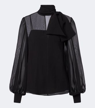 Valentino Blusa in chiffon di seta