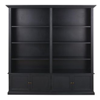 Maisons du monde Estanter&iacute;a de 4 puertas negra