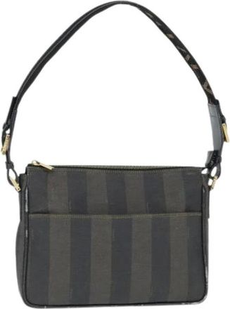 Fendi Pre-owned Shoulder Bags, female, Black, Size: ONE SIZE Pre-owned Plastic Shoulder Bag