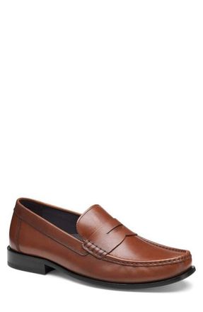 Johnston & Murphy Humphrey Penny Loafer in Tan Full Grain at Nordstrom, Size 10.5