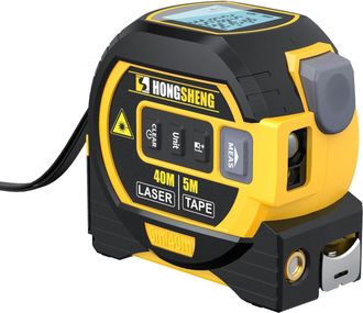 OEM Tel&eacute;metro L&aacute;ser: Herramienta 3 En 1 Con L&aacute;ser, Ret&iacute;cula Y Cinta M&eacute;trica De 5 M. Mide Distancias De 0 A 40 M, Calcula &Aacute;reas, Vol&uacute;menes, Realiza C&aacute;lculo