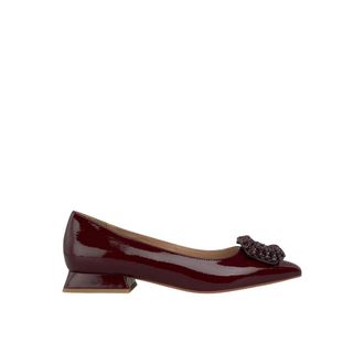 Alma En Pena Platte schoen met cirkelvormige ornamenten - Dames - Ballerinas - Rood - 38 EU - Schoenen