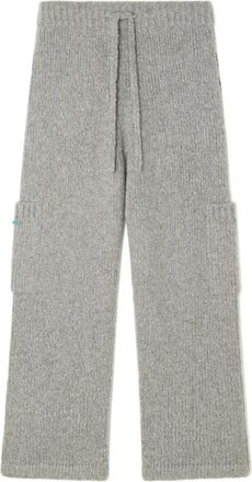 Alanui Pantaloni in maglia con coulisse - Grigio