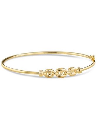 Devata Mariner Anchor Bangle Bracelet in 14K Gold in Yellow Gold at Nordstrom, Size Small