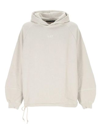Applied Art Forms hooded drawstring hoodie - Neutrals