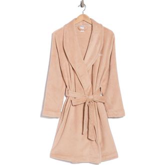 Calvin Klein Plush Robe in Honey Almond at Nordstrom Rack, Size X-Small/small