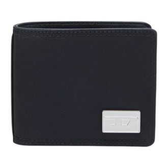 Diesel Wallets & Cardholders, male, Black, Size: ONE SIZE Metal Plaque Wallet