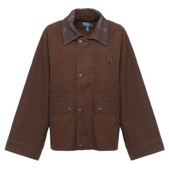 Ralph Lauren Jassen, Dames, Bruin, L, Katoen, Transitional Jacket